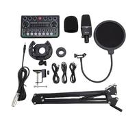 CHEOTIME Bundle de Equipo de Podcast, chipset de Sonido Profesional con 15 Efectos 7 Modos de grabación y 5 cambiadores de Voz para grabación, Juegos, Canto, Youtube