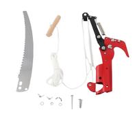 CHEOTIME Cabezal de Sierra Extensible para podar árboles sin Poste, Sierra de Tijera 2 en 1, cortadora de Ramas de Gran altitud, Tijeras de podar, Herramienta de Recorte de