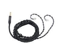 CHEOTIME Cable de auriculares IEM, OFC plateado de 1.2m en el monitor de oído IEM IEM Auricador Audio de alta fidelidad para auriculares NW ZX507 FIO M11 ZS10 PRO CCA C10