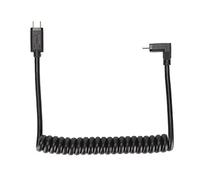 CHEOTIME Cable USB C, Cable USB C macho a USB C macho 14K 60hz 3A Carga rápida 10Gbps 1,2m Diseño de resorte helicoidal Cable de alimentación USB C (Fair Bend to Male Straight Plug)