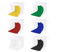 CHEOTIME Caja de luz fotográfica, Caja de luz portátil de Estudio fotográfico de 7,87 Pulgadas con 3 Modos Ajustables y 3 temperaturas de Color para