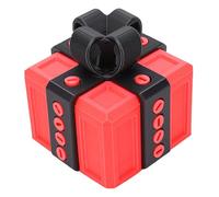 CHEOTIME Caja de Regalo Molesta, Caja de Tornillos de Broma Impresa en 3D, Caja de Regalo interactiva difícil de Abrir, Regalos de Broma, Sorpresa de Dedo emergente, Novedad, Cajas de (Negro y Rojo)