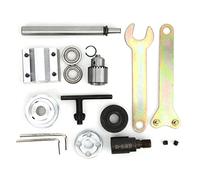 CHEOTIME Conjunto de husillo sin alimentación, husillo de taladro, amoladora angular, adaptador de mandril, amoladora angular, kit de mandril, funda de eje, bricolaje, mesa de