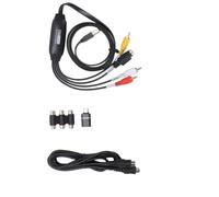 CHEOTIME Convertidor VHS a Digital, Tarjeta de Captura de Video USB 2.0 1080P, Grabador de Transferencia de Audio y Video AV a USB2.0, Convierte VHS analógico VCR DVD a