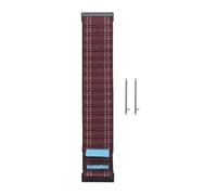CHEOTIME Correa de reloj trenzada de nailon de 24 mm, correa de bucle deportivo de liberación rápida apta para reloj inteligente Coros Correa de repuesto ajustable para deportes al (Burgundy)