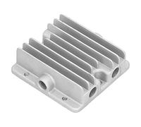 CHEOTIME Culata de cilindro de 550 W, pieza de compresor de aire de aluminio, componentes reemplazables convenientes y resistentes con orificio para tornillo de 11 mm para