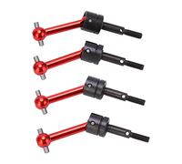 CHEOTIME CVD Drive Shaft 70mm, Al Alloy Durable RC Car Replacement Part Lightweight Easy to Install High Strength Remote Control Drive Shaft for 1/10 TT02 (Red)