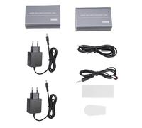 CHEOTIME Display Port Extender, IR Infrarroured 120m Cat5e 6 Extensor de visualización Extensor de cable y videos para monitoreo de seguridad Video conferencias