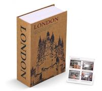 Cheotime Diversion Book Caja Segura con Bloqueo Combinado, Caja de Seguridad Oculta Interior Interior Secret Storage Box Ocultación para Tarjetas de Efectivo Joyería en el hogar