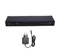 CHEOTIME DVI Splitter, 1 en 4 Out 4K Video de aluminio Box DVI 1.3 Distribución de video Distribu