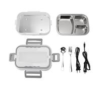 CHEOTIME Electric Lunch Box Food Warmer, 40W Lorzonal calefactora rápida para adultos, 1.2L Removable 304 Calentador de alimentos de recipiente de acero inoxidable para automóvil,