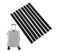 CHEOTIME Fundas de Silicona para Ruedas de Equipaje, Protector de Ruedas Reductor de Ruido, Apto para la mayoría de Ruedas, Textura Gruesa de neumáticos para Maletas (Negra)