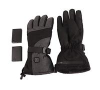 CHEOTIME Heated Gloves, Electric Gloves with 3 Heat Settings Palm and Back Heating, Battery Touchscreen Suitable for Skiing Cycling Winter Work