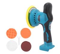 Cheotime Incolse Buffer Buffer Popcher, kit de pulido de mini búfer recargable de 6 pulgadas con pantalla LCD, 8 Velocidad variable de 5500 rpm Polchador orbital para detallados