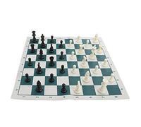 CHEOTIME Juego de ajedrez Medieval, Juego de Piezas de ajedrez con Tablero de ajedrez Rey de competición de ajedrez estándar Internacional con Bolsa de Almacenamiento de Transporte