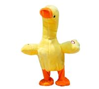 CHEOTIME Juguete eléctrico de Peluche de Pato, Juguete para Caminar de Patito Que Habla Suave, Lindo Animal de Peluche Musical con características para Cantar