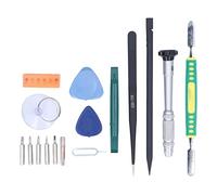 CHEOTIME Kit de Herramientas de reparación electrónica, Juego de Puntas de Destornillador, Herramienta de desmontaje Multifuncional con Pinzas, Barra de Palanca, Ventosa, púas,
