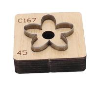 Cheotime Leather Cutting Die, Flower Shape Leather Die Cutter Tool, Moldo de cuero para la herramienta de manualidades de cuero de bricolaje, muere para cortar formas (45 mm)