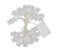 CHEOTIME Luces de Cuerda LED, Forma de Conejo Hueco 3D Lighty Battery Decorative Luces Decorativas para el Dormitorio Festival de la Fiesta Decoración de Navidad de Pascua