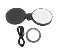 CHEOTIME Magnetic Selfie Light, 3 Modes Folding LED Phone Fill Ring Lighting for Phone Video TikTok Recording Makeup Photography (Black)