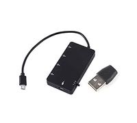CHEOTIME Micro USB OTG HUB, 4 Puertos Micro USB Hub 4 en 1 USB2.0 OTG Adaptador de extensión Cable de Carga para teléfono Inteligente Soporte para Tableta U Disco Ratón Teclado Man