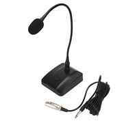 CHEOTIME Micrófono Gooseneck, micrófono de Condensador de Cuello de Cisne para transmisión, micrófono con Cable de Escritorio con conexión de 6.35 mm