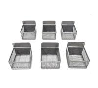 CHEOTIME Organizador magnético de bolsas de té de 6 piezas, soporte de almacenamiento de té de metal para refrigerador, caja de bolsas prácticas y elegantes para ahorrar espacio, para