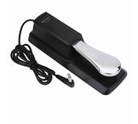 CHEOTIME Pedal de sostenido para teclado Pedal de piano con goma antideslizante Cable de 63 pulgadas para teclado con interruptor de polaridad Interfaz de 6,5 mm para teclado de