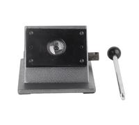 CHEOTIME Perforadora circular, cortador de papel con botones, cortador de insignias, troquelador gráfico de palanca manual resistente para corte de papel circular, insignias de (25mm)