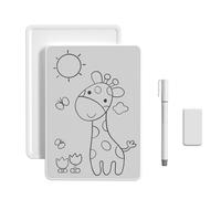 CHEOTIME Pizarra de Escritura magnética, Pizarra de Dibujo magnética Reutilizable borrable A5, Pizarra Blanca para refrigerador con Punta de bolígrafo de 0,8 mm para Cocina, hogar,