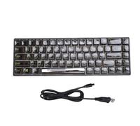 CHEOTIME Portable 60% RGB Backlit Mechanical Gaming Keyboard, 68 Keys Wired Keyboard with Blue Switch, Anti-Ghosting, for PC & Laptop