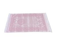 CHEOTIME Prayer Rug, Soft Thick Cotton Cloth Prayer Rug Prayer Mat with Tassel Design and Storage Bag for Men Women, Prayer Mat Set for Daily Home Meditation (Rosa)