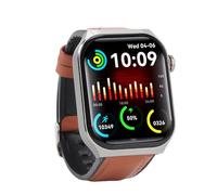 CHEOTIME Reloj Inteligente, rastreador de Ejercicios con Pantalla táctil LCD de 2.1 Pulgadas con 52 Modos Deportivos Monitoreo de Salud y Correa de Cuero marrón para Hombres Actividad