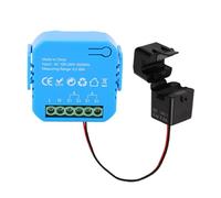 Cheotime Smart Home Energy Monitor con CTS 80A, monitor de uso de electricidad en tiempo real, seguimiento de energía direccional bi, medición de red solar de sujeción de potencia