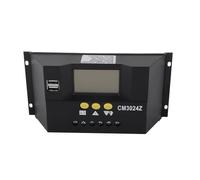 CHEOTIME Solar Charge Controller, 30A PWM Automatic 12V 24V with LCD Display for Home Office Garden RV Photovoltaic System