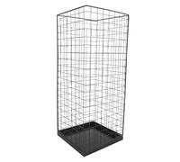 CHEOTIME Soporte para Paraguas para Entrada, 19,7 x 7,9 x 7,9 Pulgadas, Organizador Cuadrado de Metal con Bandeja de Goteo, Estante para Paraguas Independiente para Oficina,