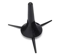 CHEOTIME Soporte portátil para trompeta, soporte de metal de 3 patas, soporte plegable para trompeta, accesorios, trípode negro, forma de cono, base de soporte para instrumentos