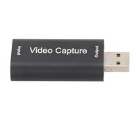 CHEOTIME Tarjeta de Captura de Video 4K, Tarjeta de Captura HDMI a USB 1080P ABS Dispositivo de Captura de grabación Plug and Play Tarjeta CAM Link Compatible con PS 3, X Box One