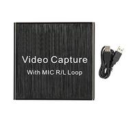 CHEOTIME Tarjeta de captura HDMI para transmisión, entrada 4K a salida 1080P USB UVC UAC para grabación de juegos Transmisión OBS VLC HDMI Loop Out Soporte Equipo electrónico 4K