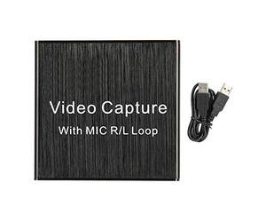 CHEOTIME Tarjeta de captura HDMI para transmisión, entrada 4K a salida 1080P USB UVC UAC para grabación de juegos Transmisión OBS VLC HDMI Loop Out Soporte Equipo electrónico 4K