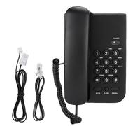 CHEOTIME Teléfono residencial, KX T3026CID Teléfono Fijo en inglés para Oficina en el hogar del Hotel, teléfono de Escritorio o de Montaje en Pared, no Necesita batería, teléfono d (Negra)