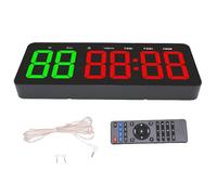 CHEOTIME Temporizador de Gimnasio 12.4 Pulgadas, Pantalla Grande LED Digital Gym Reloj Countdown Count Up Interval Fitness Timer con Control Remoto para Entrenamiento Deportivo
