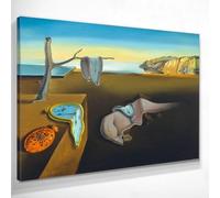 CheQuadro! La persistencia de la memoria de Salvador Dalí, cuadro grande de alta calidad, arte fino, impresión sobre lienzo, listo para colgar, bsa23-50x70 cm