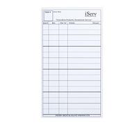 Cheques de invitados, almohadillas de pedido de servidor, 30 blocs por paquete, sin grapas, fabricado en Estados Unidos, diseñado para servidores, camareros y camareros, cabe en el libro de servidores