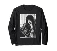 Cher Pop Singer At Mask Estreno de la película 1985 Manga Larga