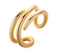 Chereda Pendientes de oreja para mujer, chapados en oro, para orejas no perforadas, aretes de clip para cartílago, aretes falsos ajustables