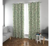 CHERHERART Cortinas Opacas con Estampado botánico Verde Hojas Elegantes de Sauce primaveral Cortinas para el Dormitorio del salón Paneles de Ojal 2 2xB132xH225
