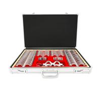 CHERIPOLI Juego de lentes de prueba de prisma de 266 piezas, bolsa de 266 unidades, para ópticos de MRT y clínicas oftalmológicas, bolsa de objetivo, equipo óptico de optometría, Plata, Rojo, Clásico