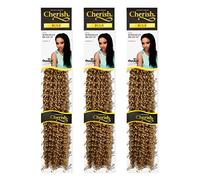 Cherish Trenzas bohemias a granel de 20 pulgadas, trenzas de pelo de ganchillo, color 27, paquete de 3