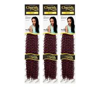 Cherish Trenzas bohemias a granel de 20 pulgadas, trenzas de pelo de ganchillo, color BG, paquete de 3